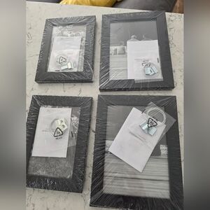Ameeicanflat Black Picture Frame Set 2 4x5 And 2 5x7 New In Packaging